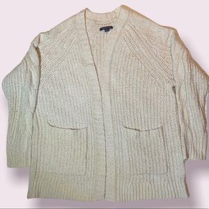 American Eagle Cardigan Open Front Off White M